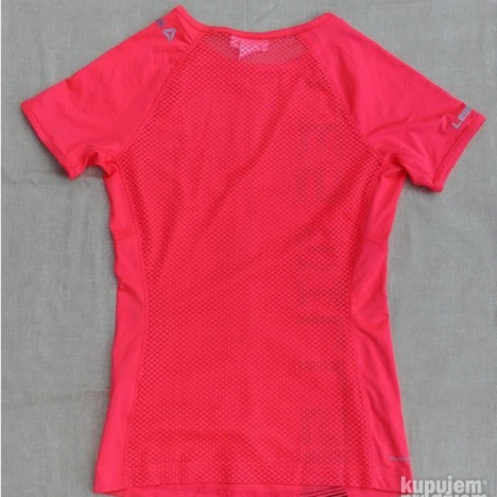 Reebok Women's Coral Pink Short Sleeve Tee - Picture 2 of 5